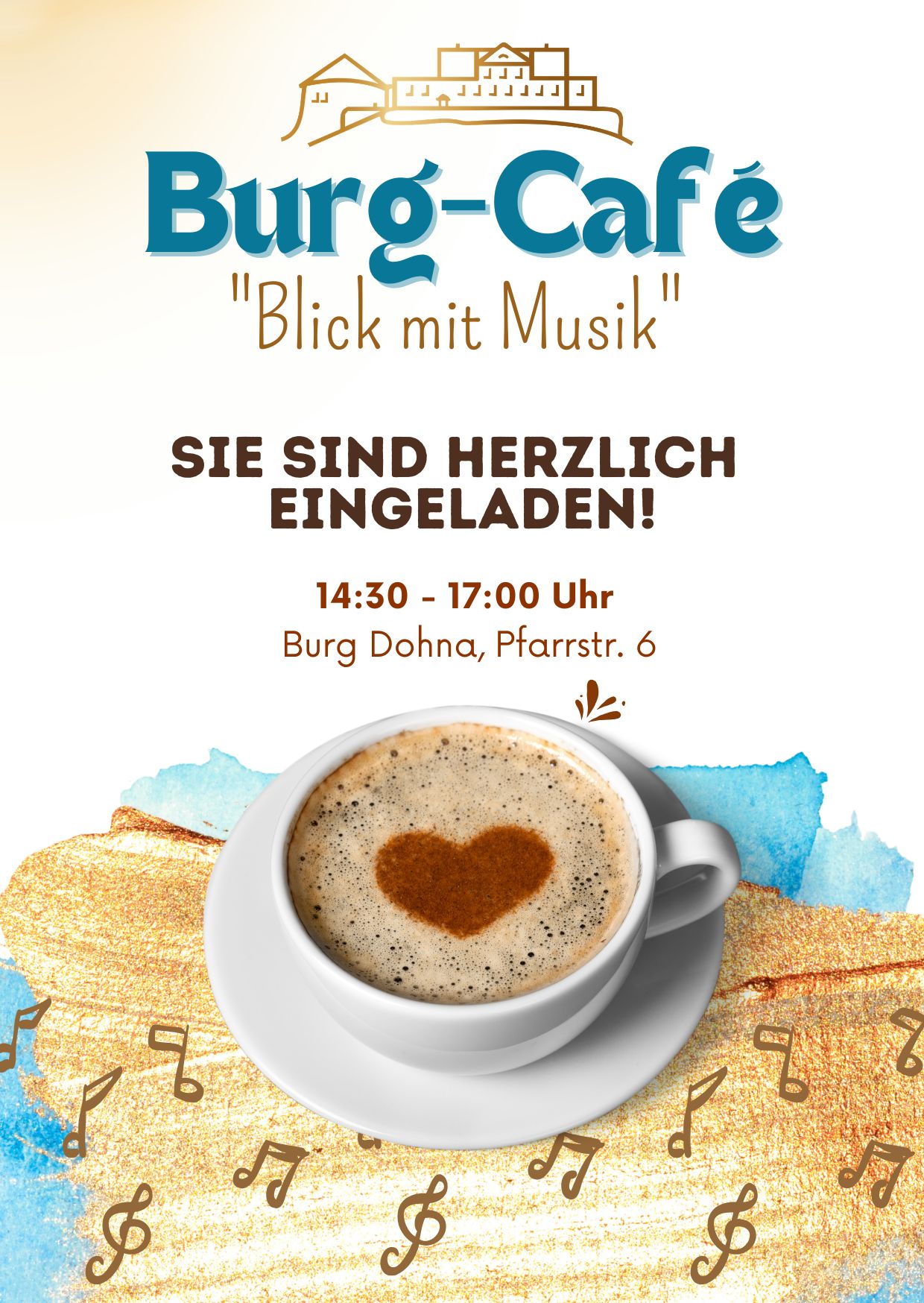 Musikalisches Burg-Café Front